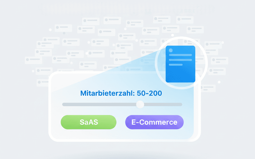 LeadShelter Filter-Interface zur präzisen Zielgruppen-Definition und Lead-Selektion